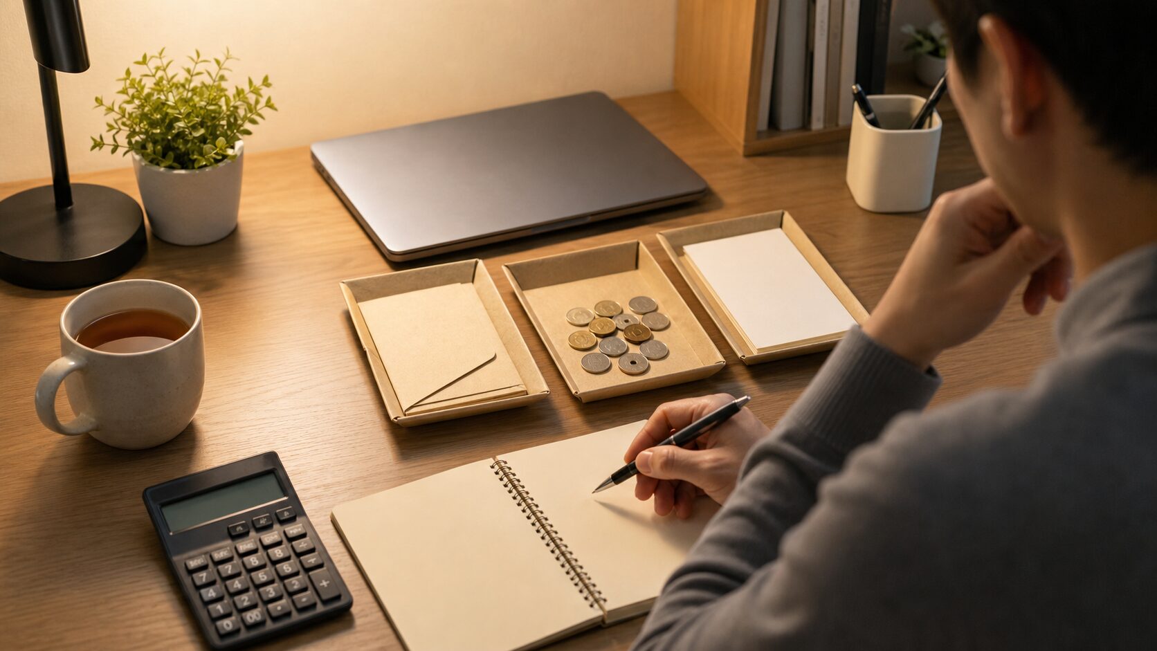 待機資金や短期運用先を整理する個人投資家のイメージ