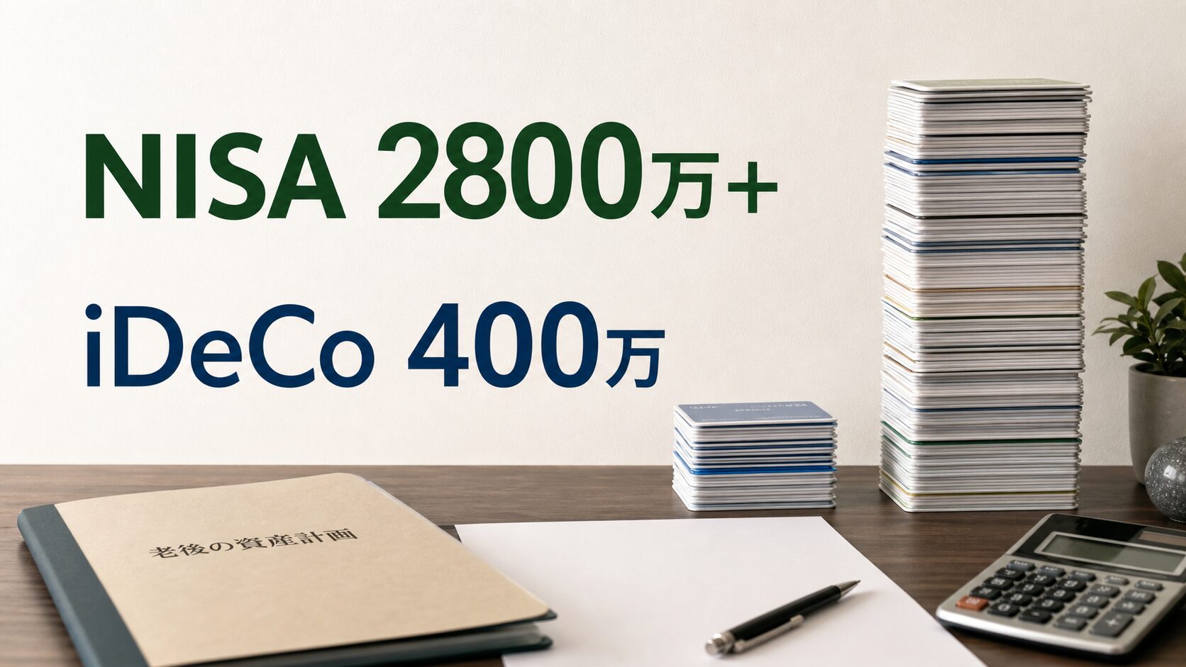 iDeCo約400万とNISA2800万超の差を制度と手続きで分ける金融記事イメージ