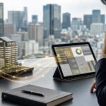 高利回りJ-REIT ETFと投資家のポートフォリオを結ぶイメージ