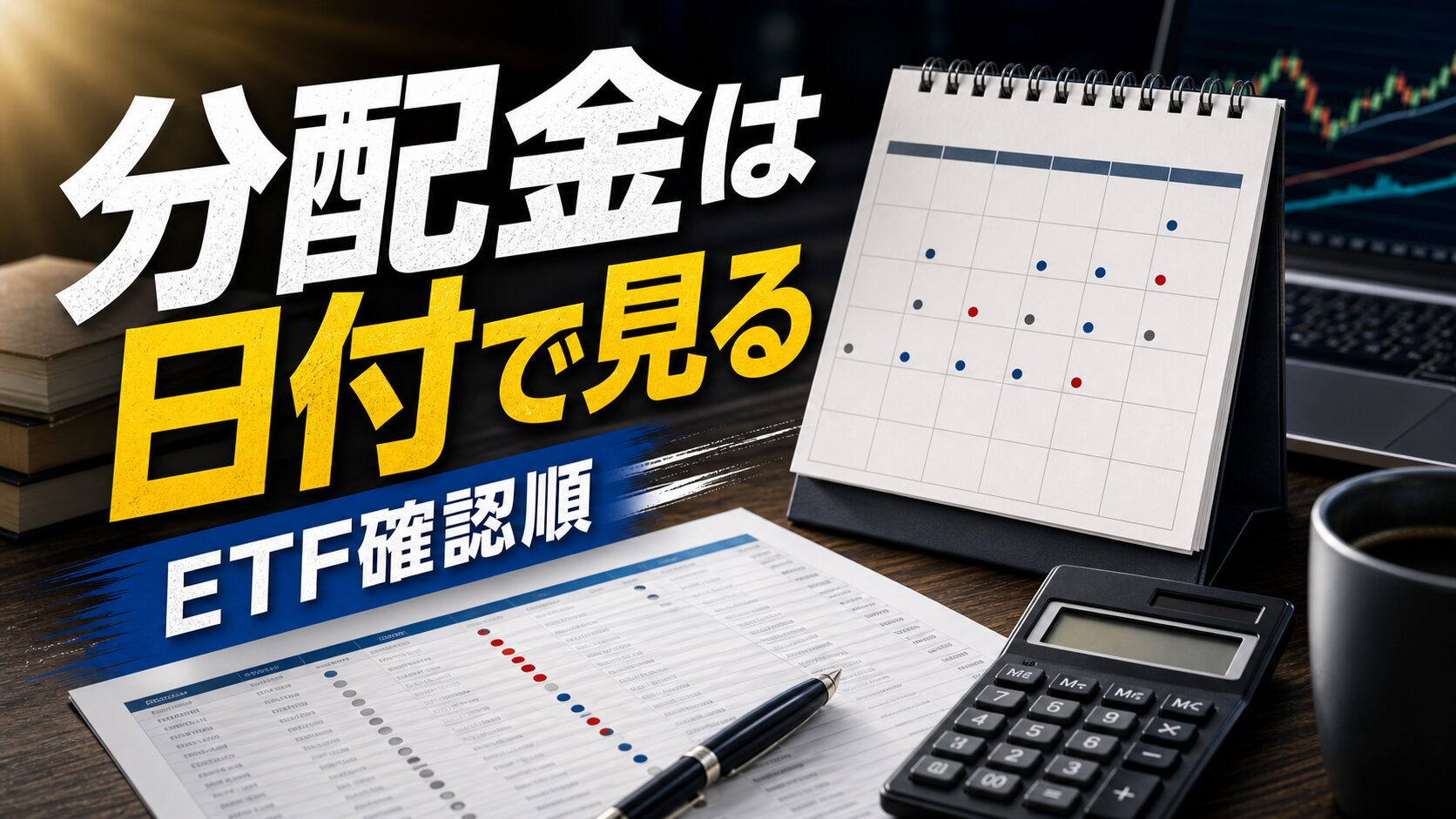 ETF分配金スケジュールを日付で確認する投資家向けアイキャッチ