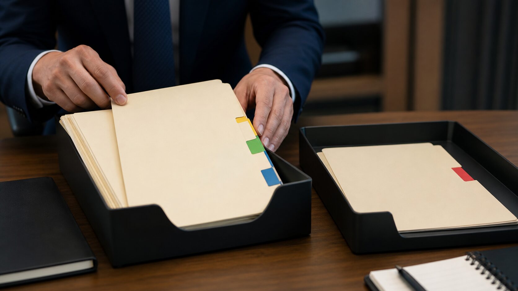 上場廃止や改善期間入りのリスクをフォルダーで分類するイメージ
