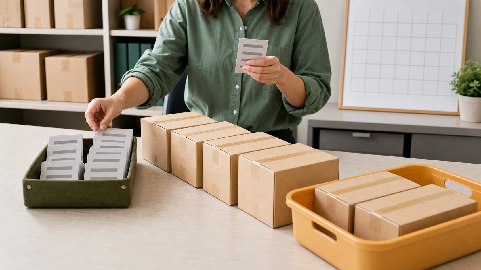 受注残と出荷タイミングの違いを整理するEC業務のイメージ