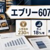エブリー607AのIPOを公開価格230円、売上18%増、売出の多さで示すアイキャッチ