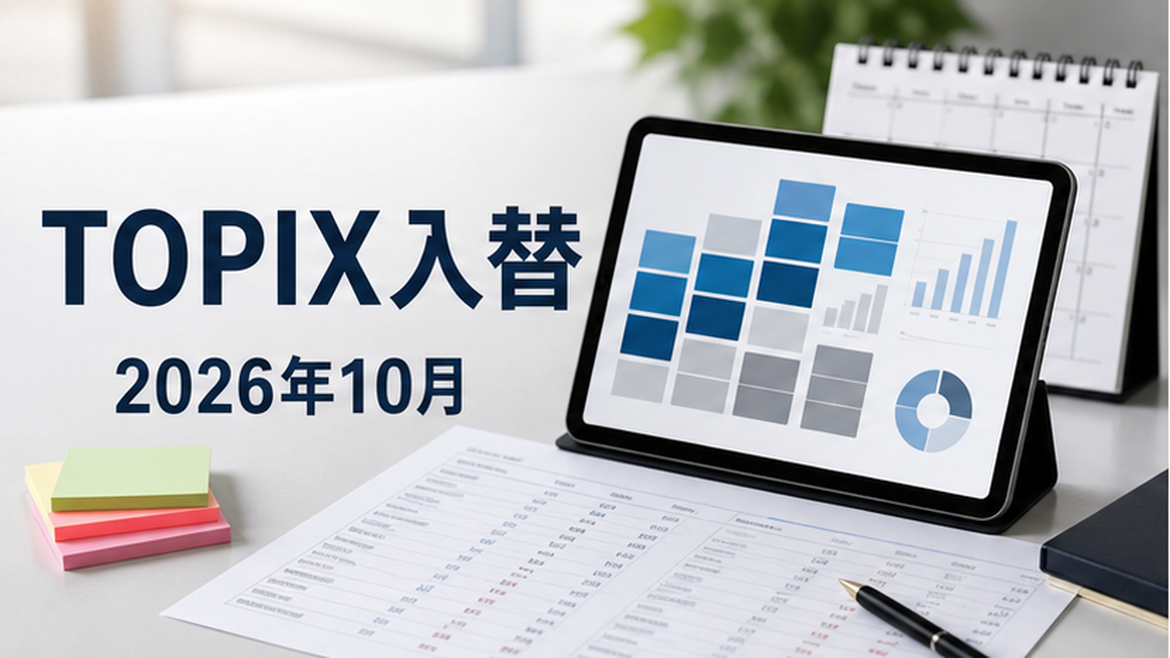 TOPIX 2026年10月入替で何が動く?指数連動資金と個別株の時間差
