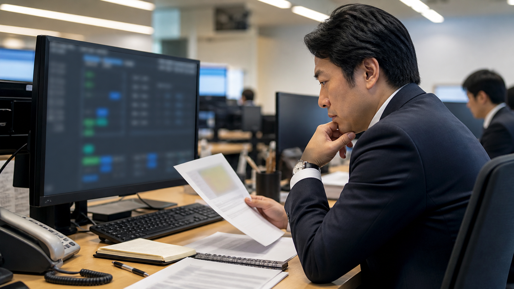 監理銘柄指定と売買停止の情報を整理する市場管理デスク