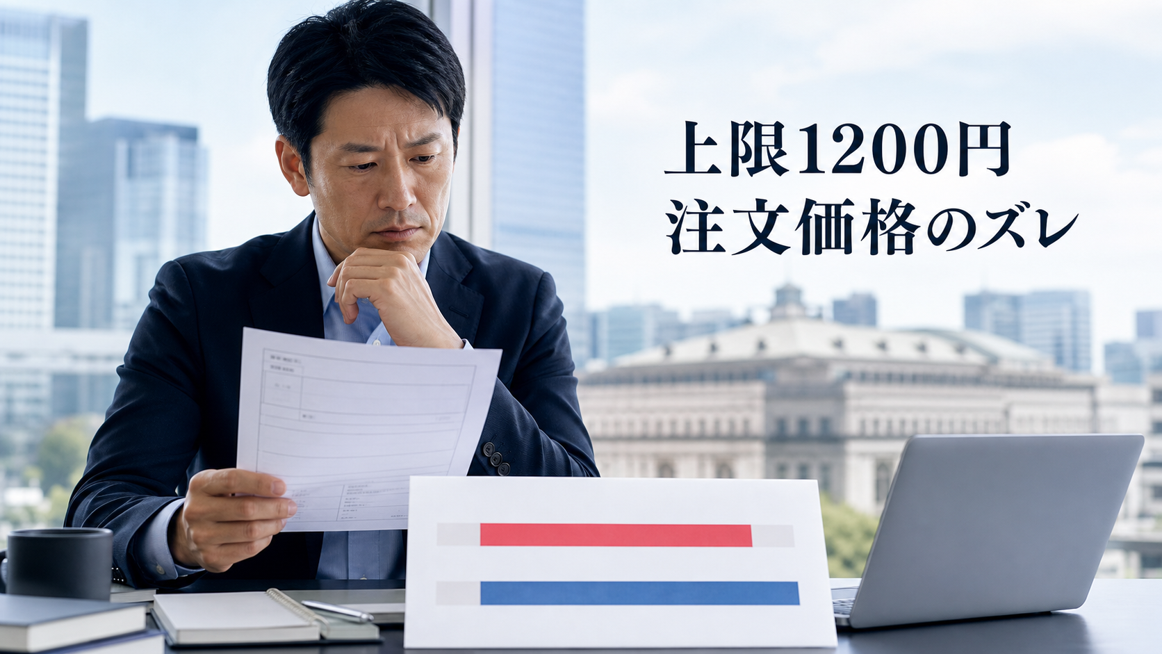 上限1200円になった朝、注文価格はどうずれる?4075の成行・指値と値幅拡大
